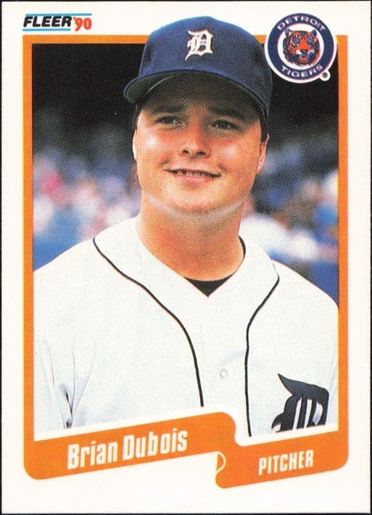 1990 Fleer Brian DuBois #601 trading card