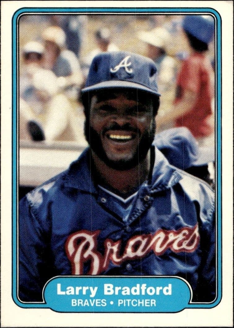 1982 Fleer Larry Bradford #431 trading card