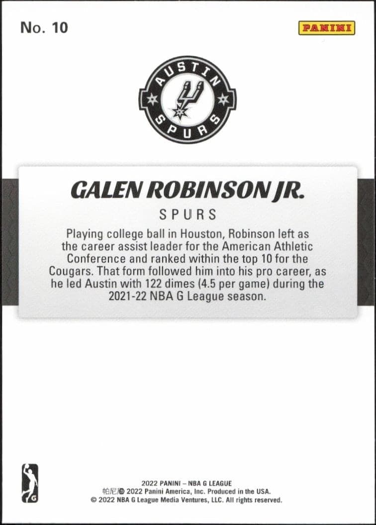 Galen Robinson Jr. - Back