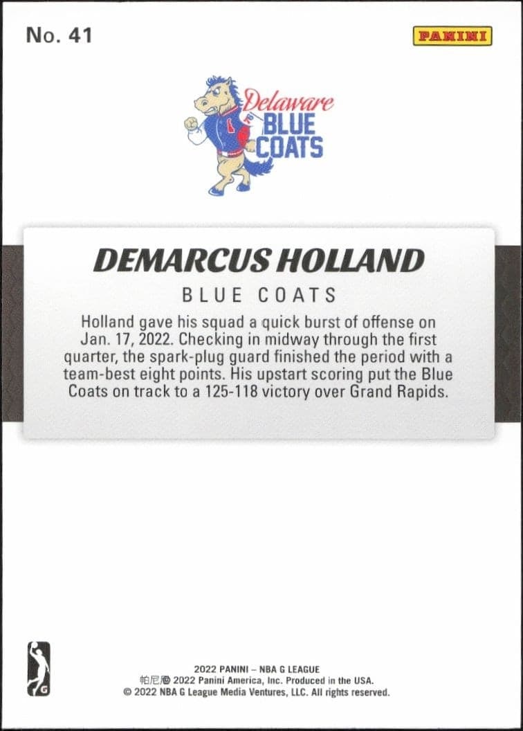 Demarcus Holland - Back