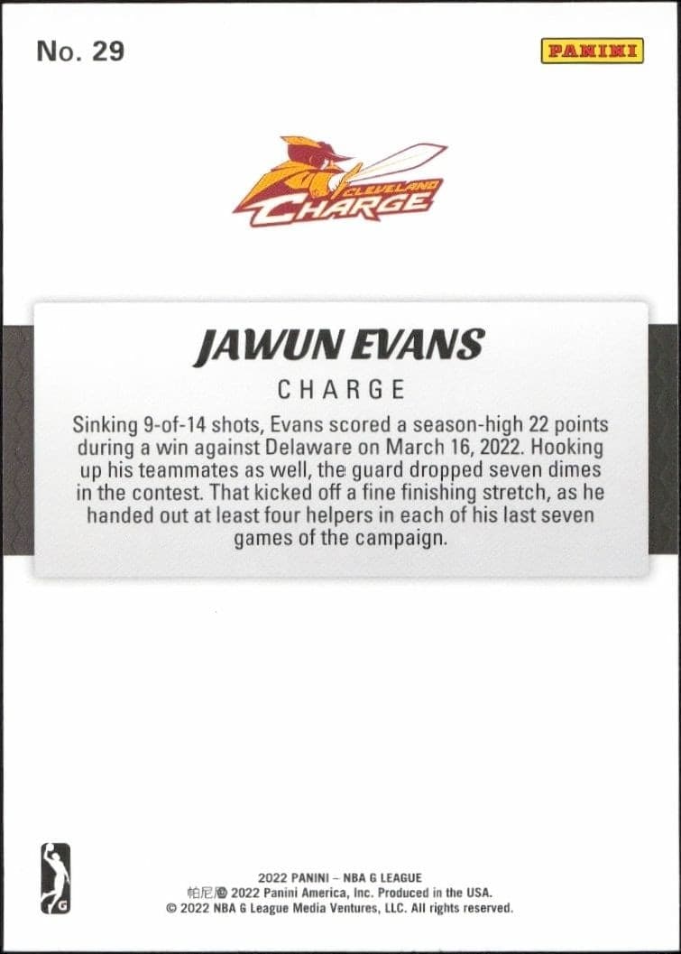 Jawun Evans - Back