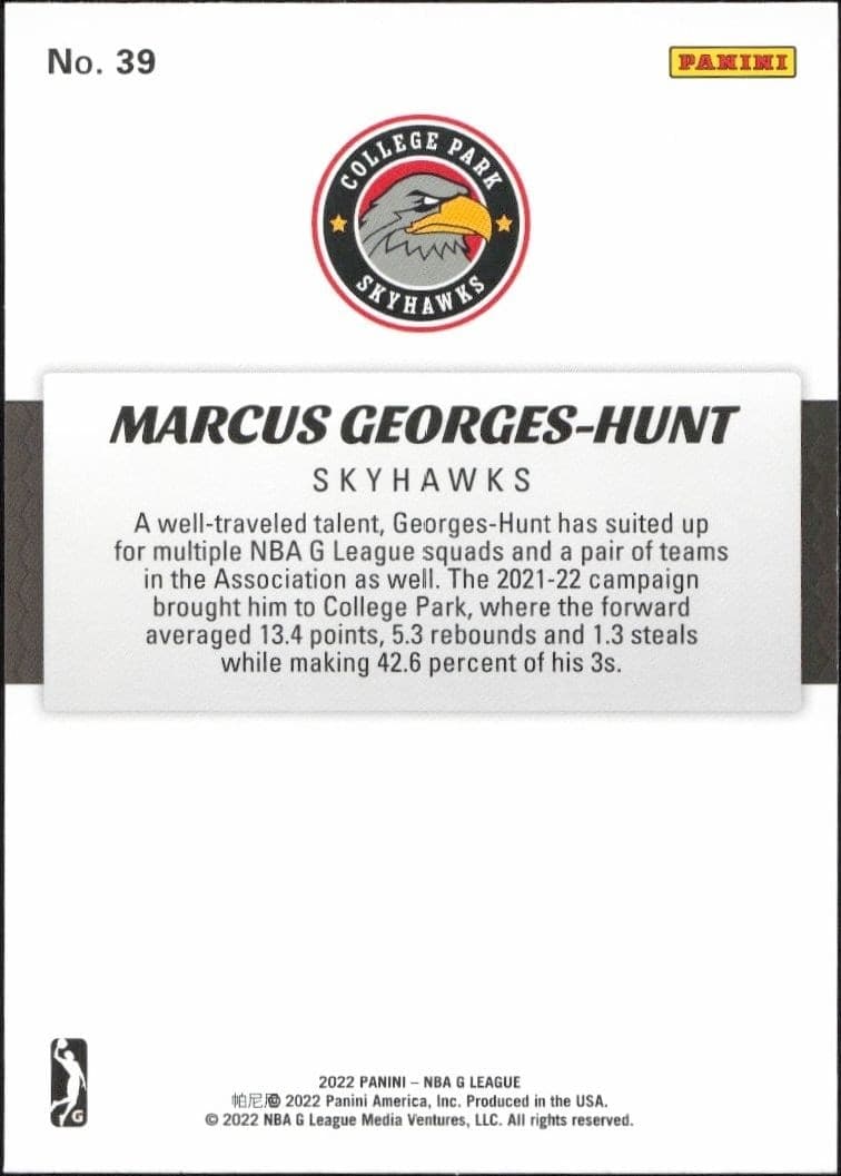 Marcus Georges-Hunt - Back
