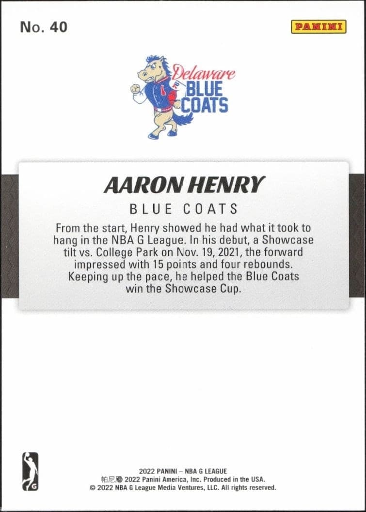 Aaron Henry - Back
