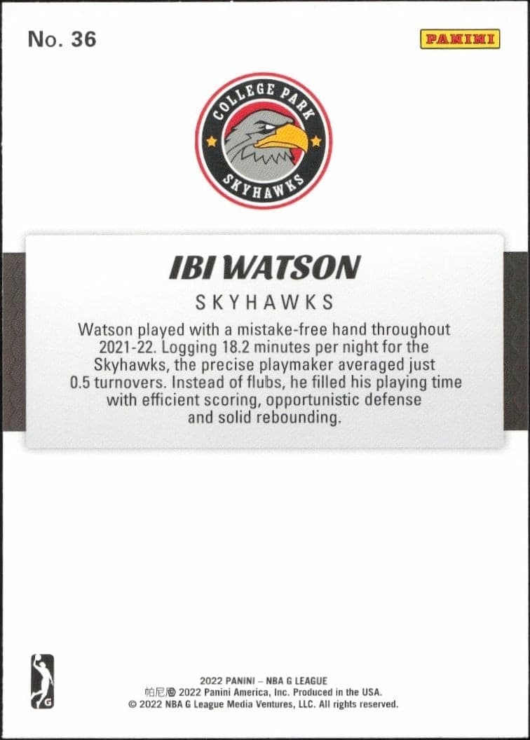 Ibi Watson - Back