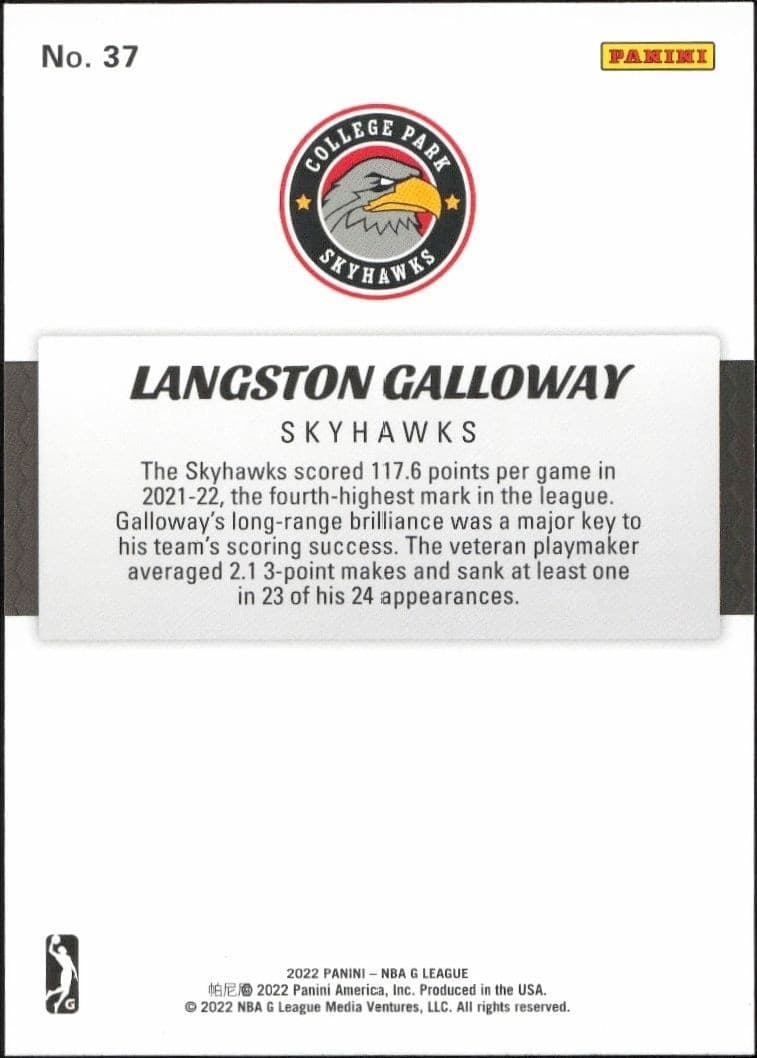 Langston Galloway - Back