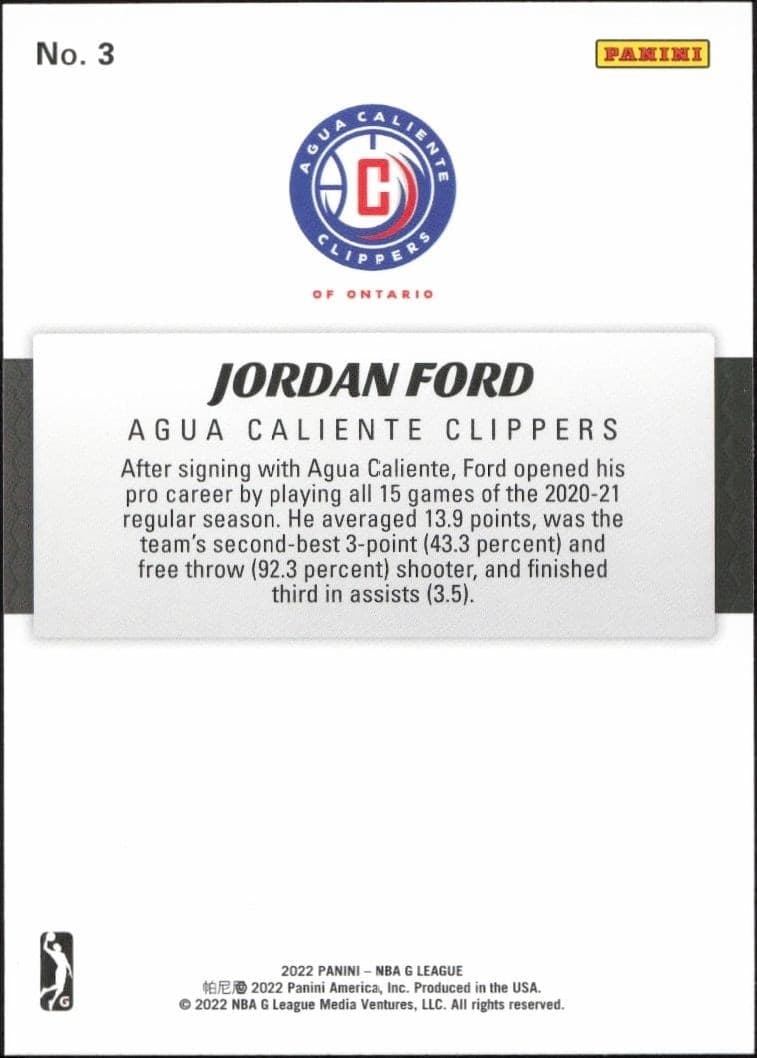 Jordan Ford - Back