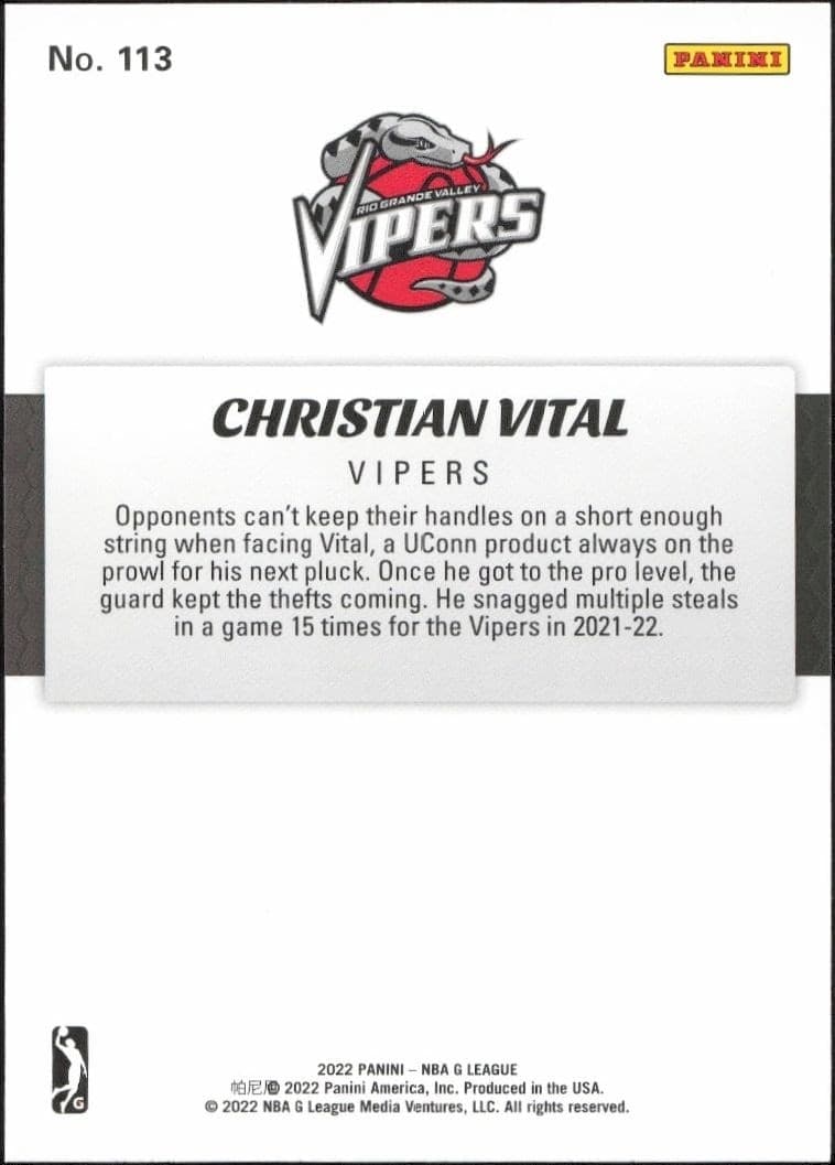 Christian Vital - Back