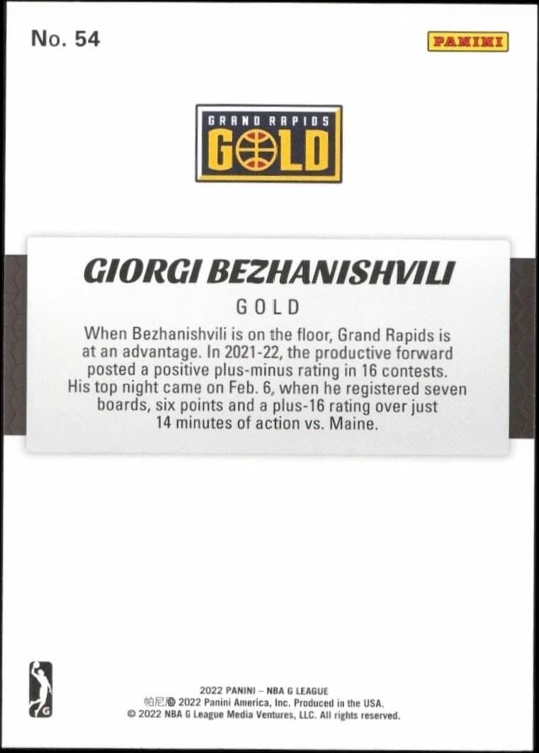 Giorgi Bezhanishvili - Back