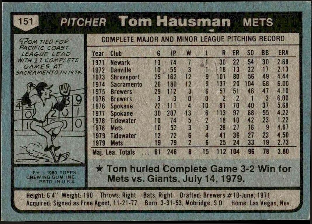 Tom Hausman - Back