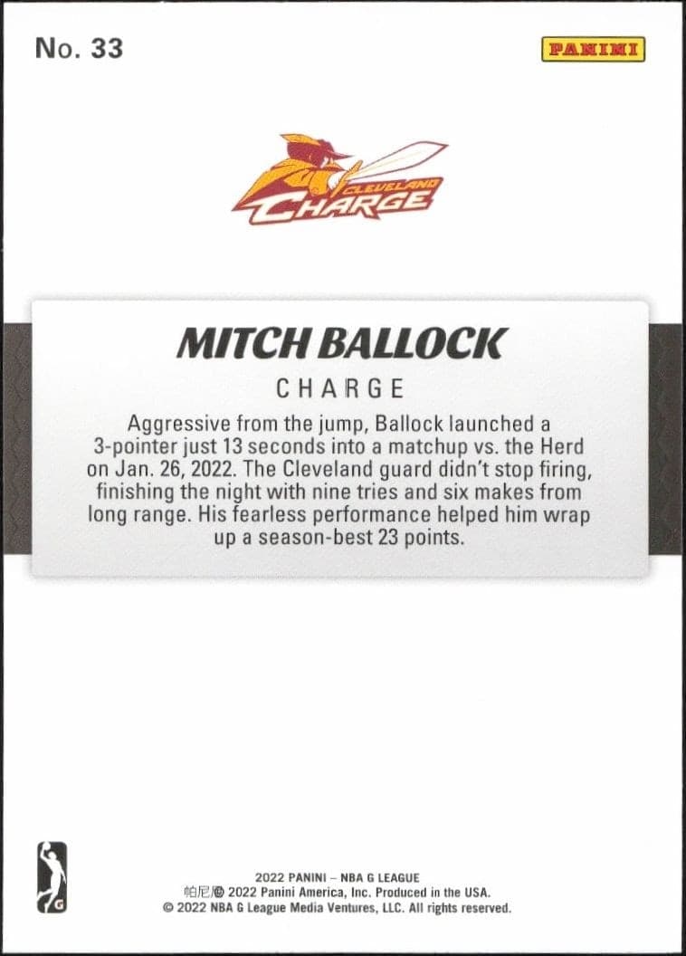 Mitch Ballock - Back
