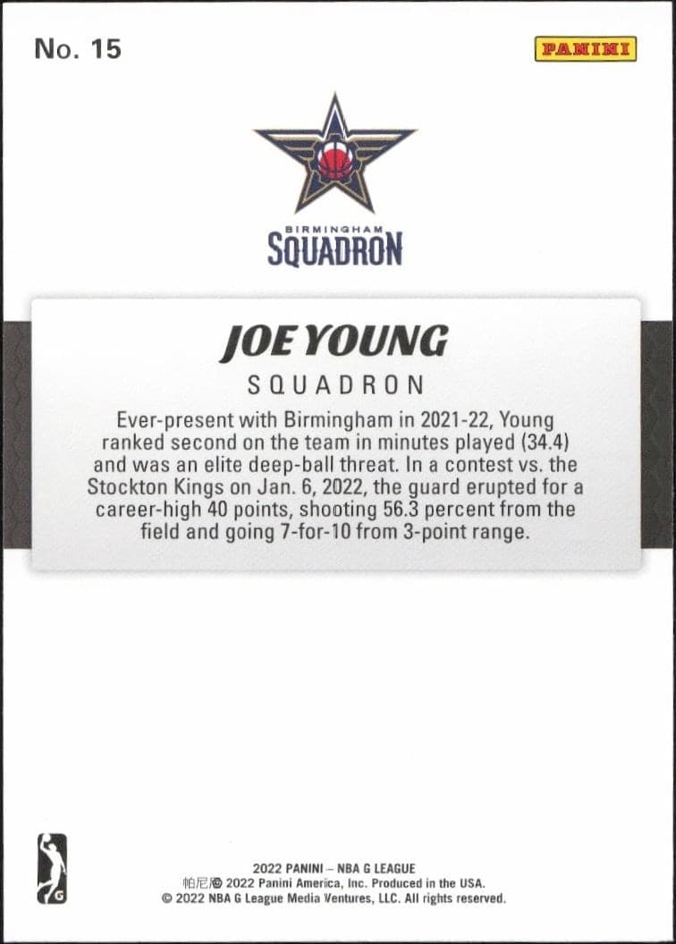 Joe Young - Back