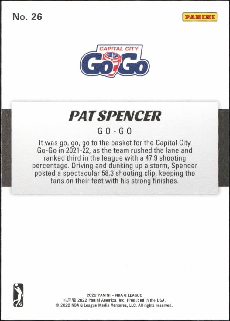 Pat Spencer - Back