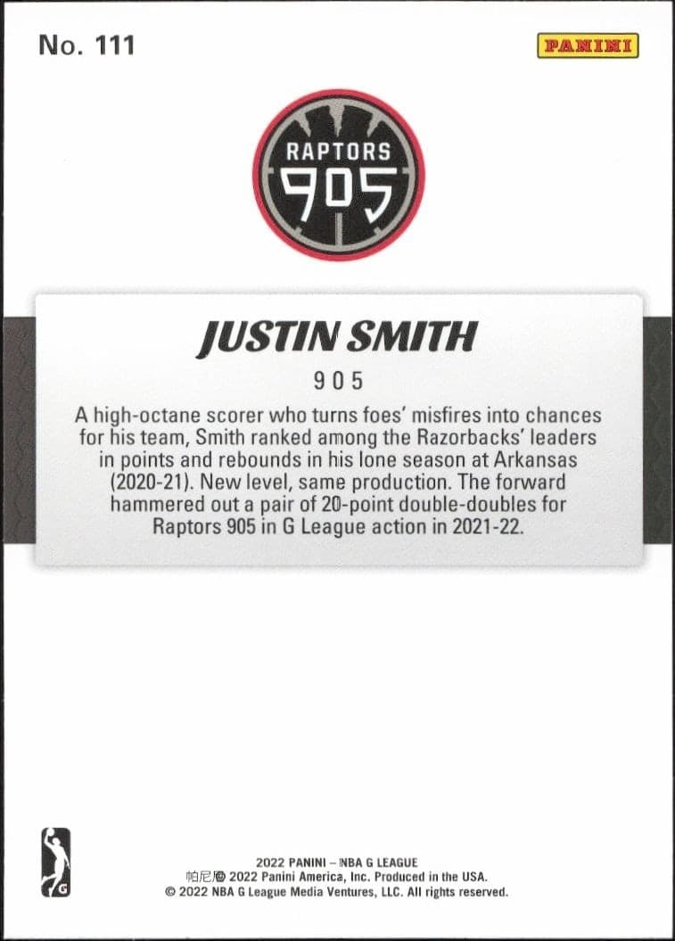 Justin Smith - Back