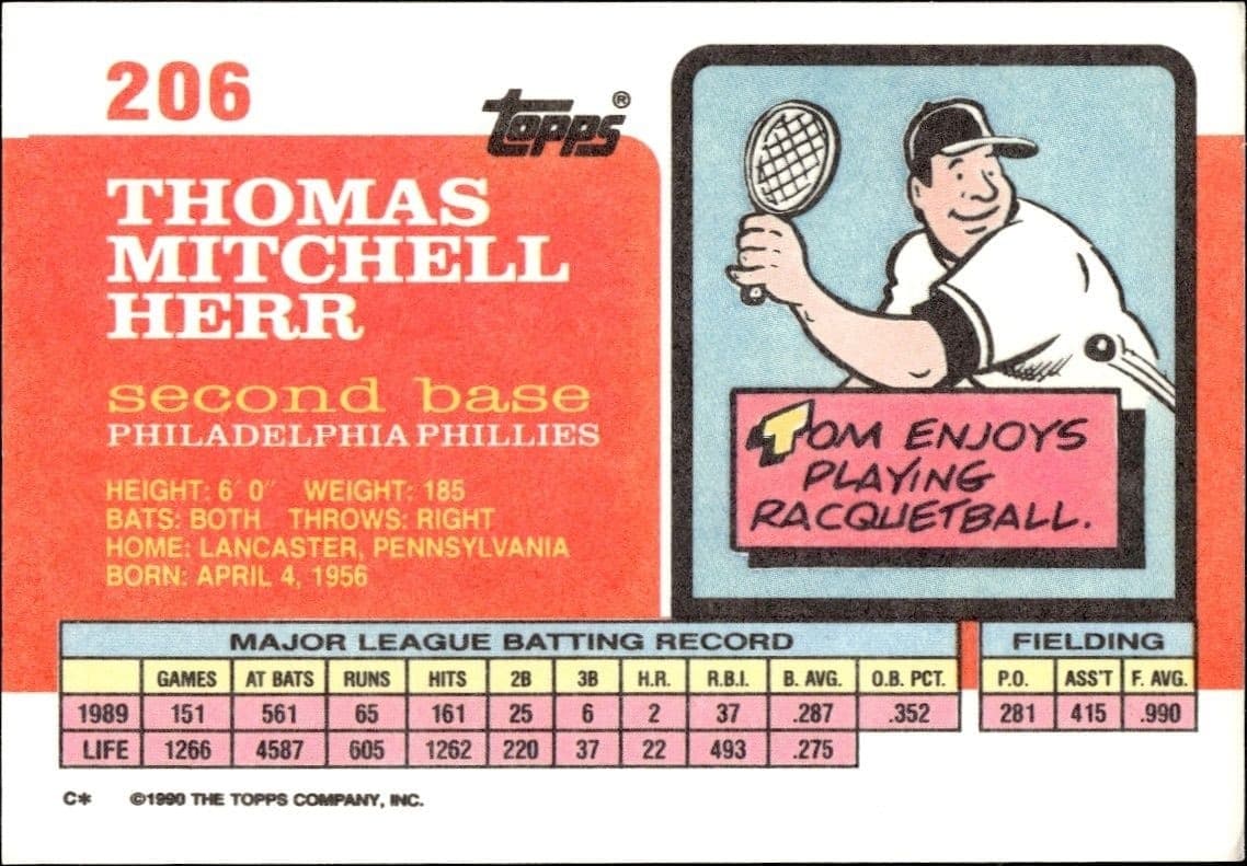 Tom Herr - Back