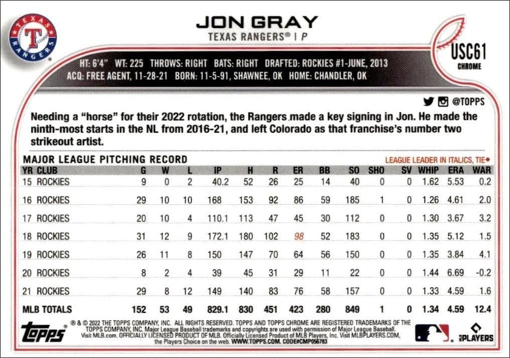 Jon Gray - Back