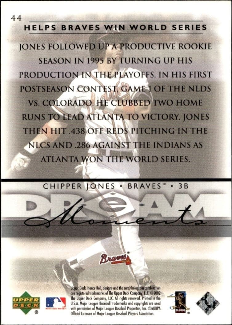 Chipper Jones - Back