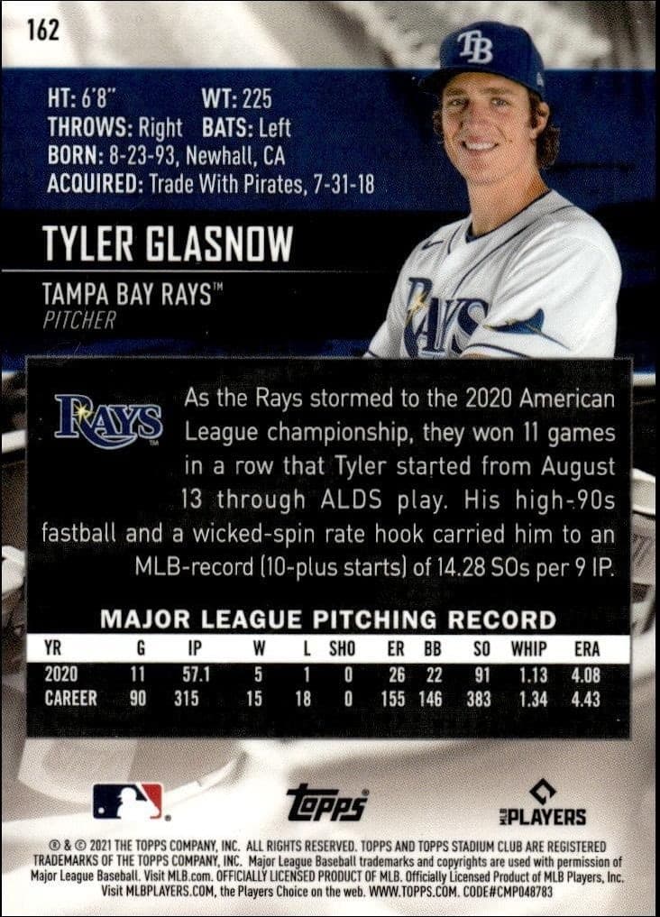 Tyler Glasnow - Back