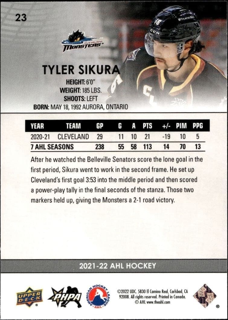Tyler Sikura - Back