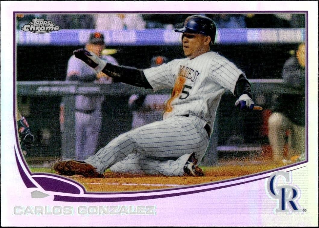 2013 Topps Chrome Carlos Gonzalez #131 trading card