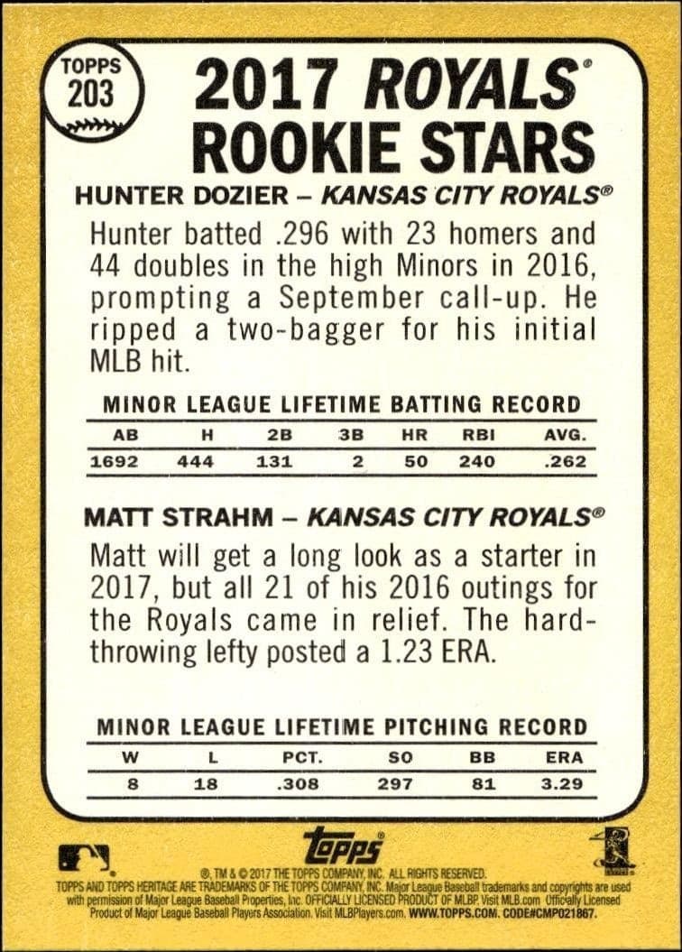 Hunter Dozier - Back