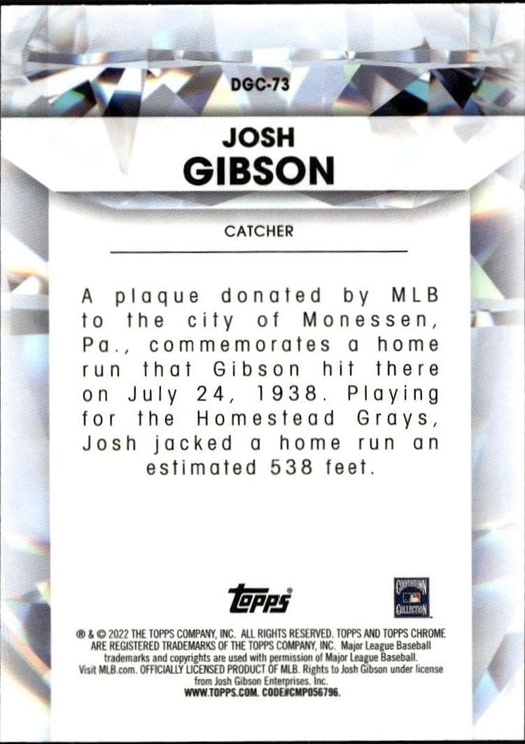 Josh Gibson - Back