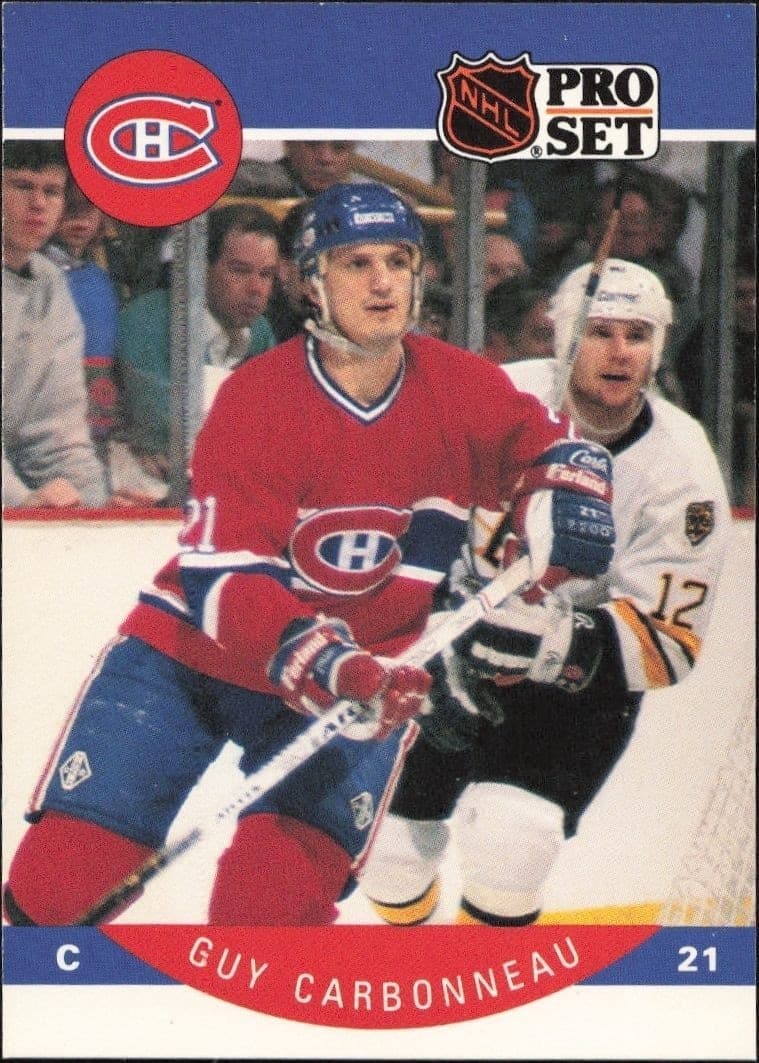 1990-91 Pro-Set NHL Series 1 Guy Carbonneau #146 trading card