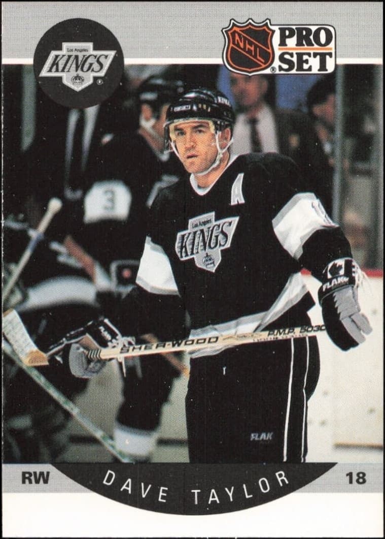 1990-91 Pro-Set NHL Series 1 Dave Taylor #128 trading card