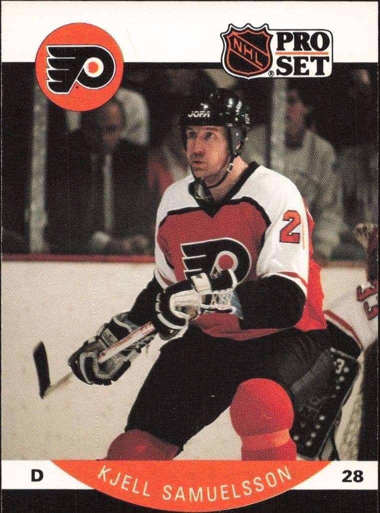 1990-91 Pro-Set NHL Series 1 Kjell Samuelsson #222 trading card