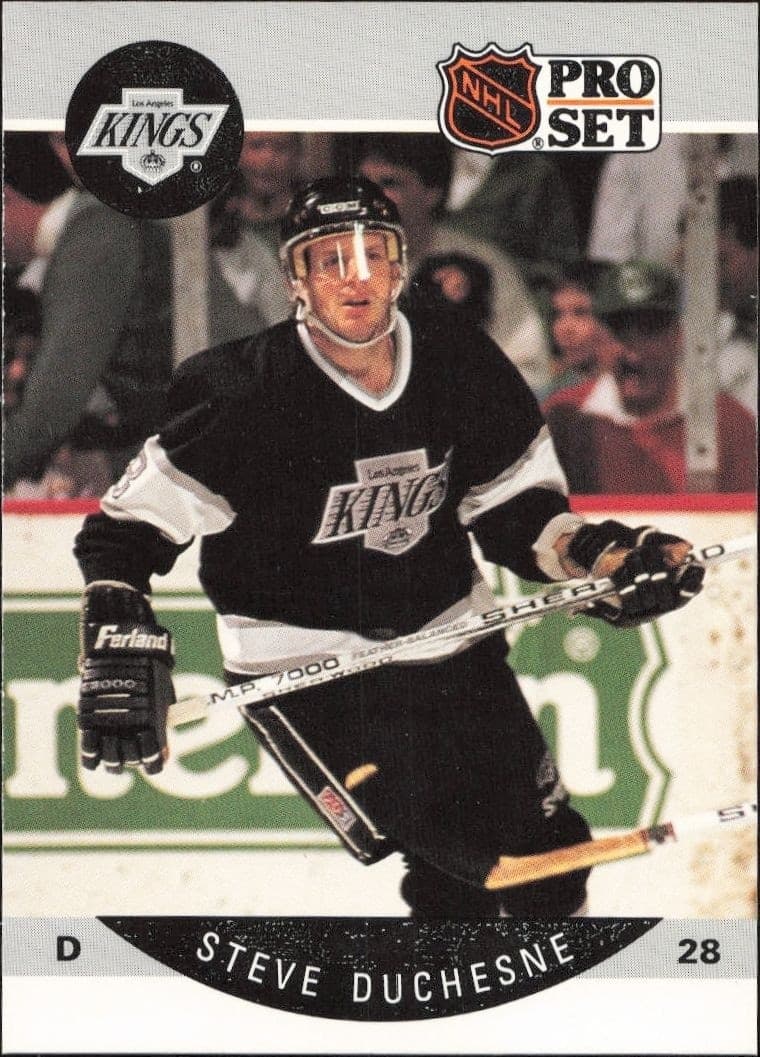 1990-91 Pro-Set NHL Series 1 Steve Duchesne #115 trading card