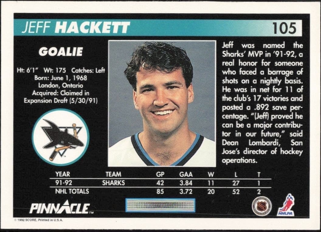 Jeff Hackett - Back