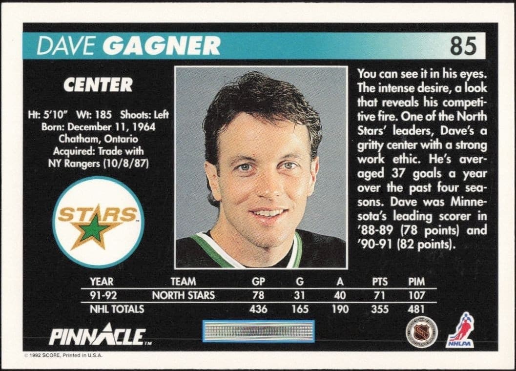 Dave Gagner - Back