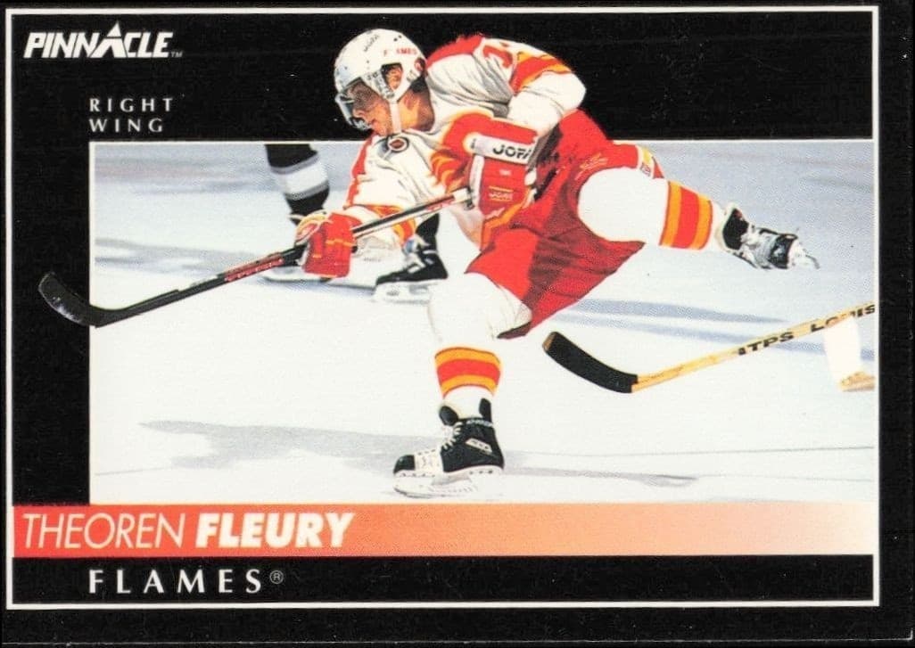 1992-93 Pinnacle Theoren Fleury #125 trading card