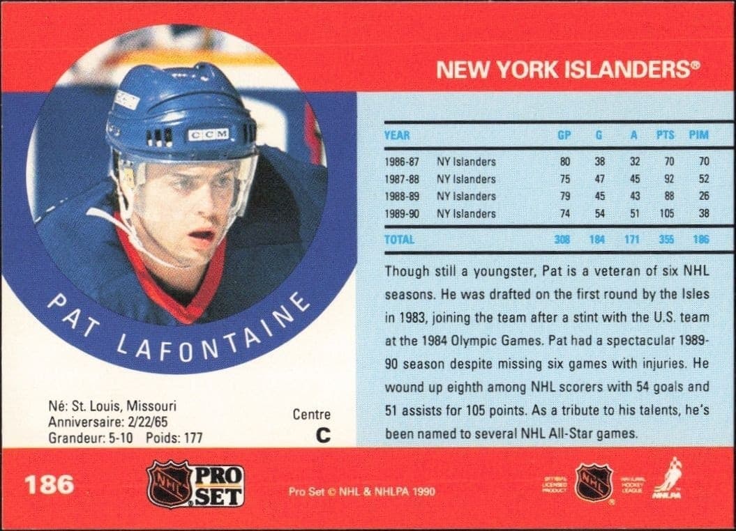 Pat Lafontaine - Back
