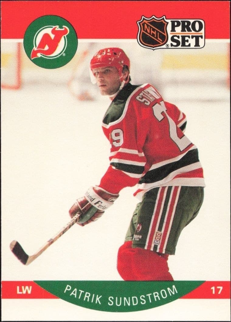 1990-91 Pro-Set NHL Series 1 Patrik Sundstrom #176 trading card