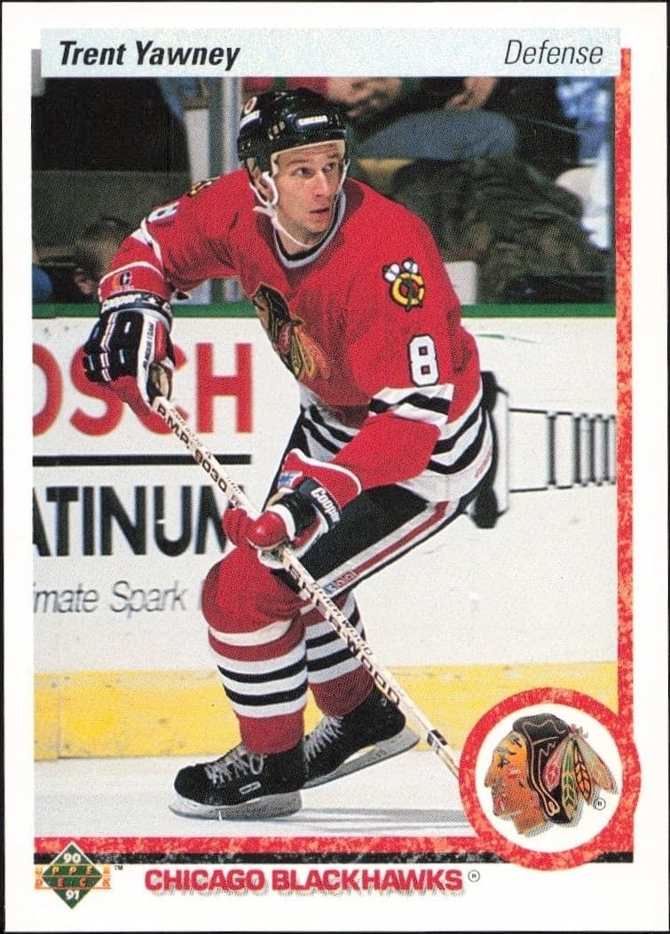 1990-91 Upper-Deck Trent Yawney #82 trading card