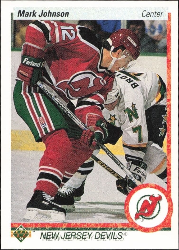 1990-91 Upper-Deck Mark Johnson #180 trading card