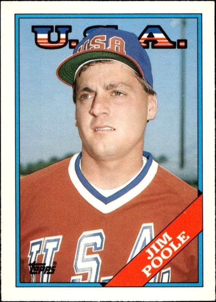 1988 Topps Traded Jim Poole #88T trading card