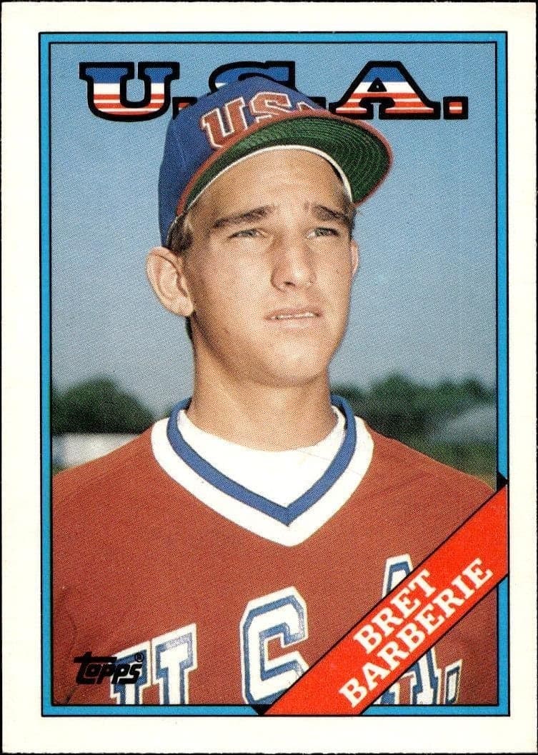 1988 Topps Traded Bret Barberie #9T trading card