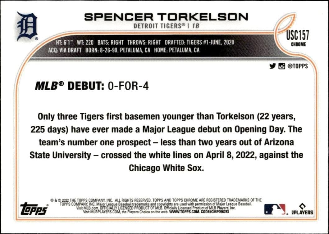 Spencer Torkelson - Back