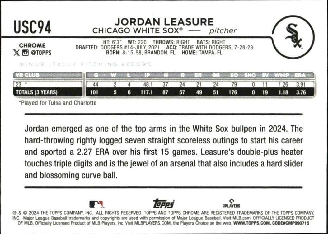 Jordan Leasure - Back