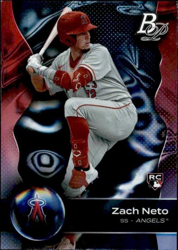 2023 Topps Platinum Zach Neto #102 trading card