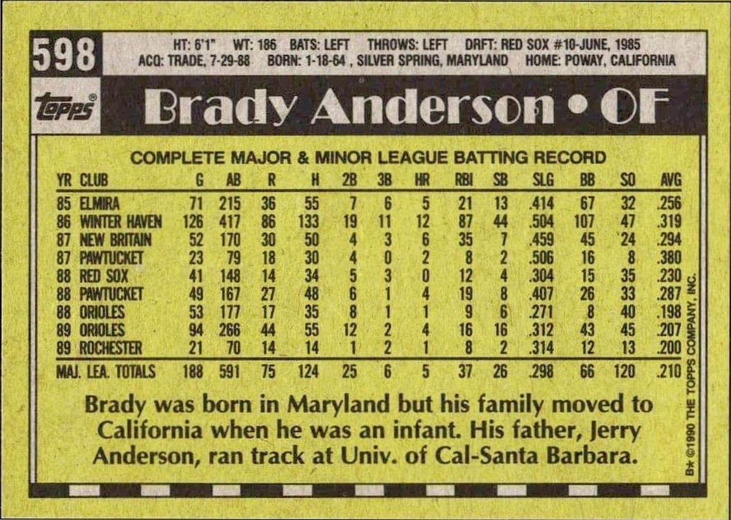 Brady Anderson - Back
