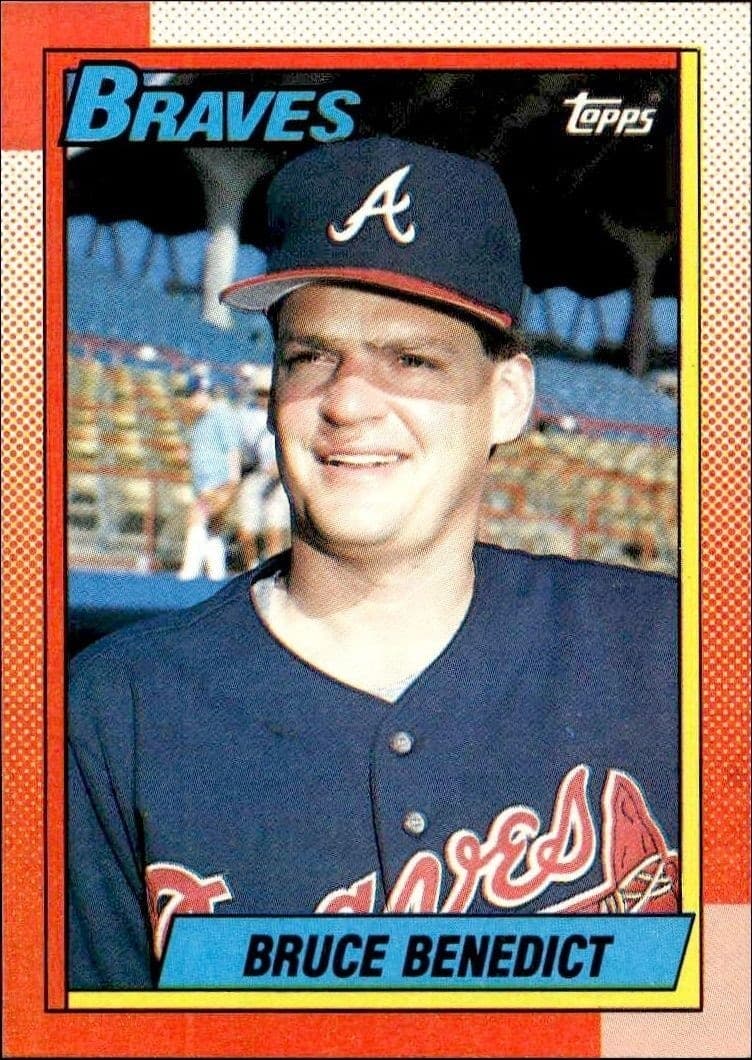 1990 Topps Bruce Benedict #583 trading card