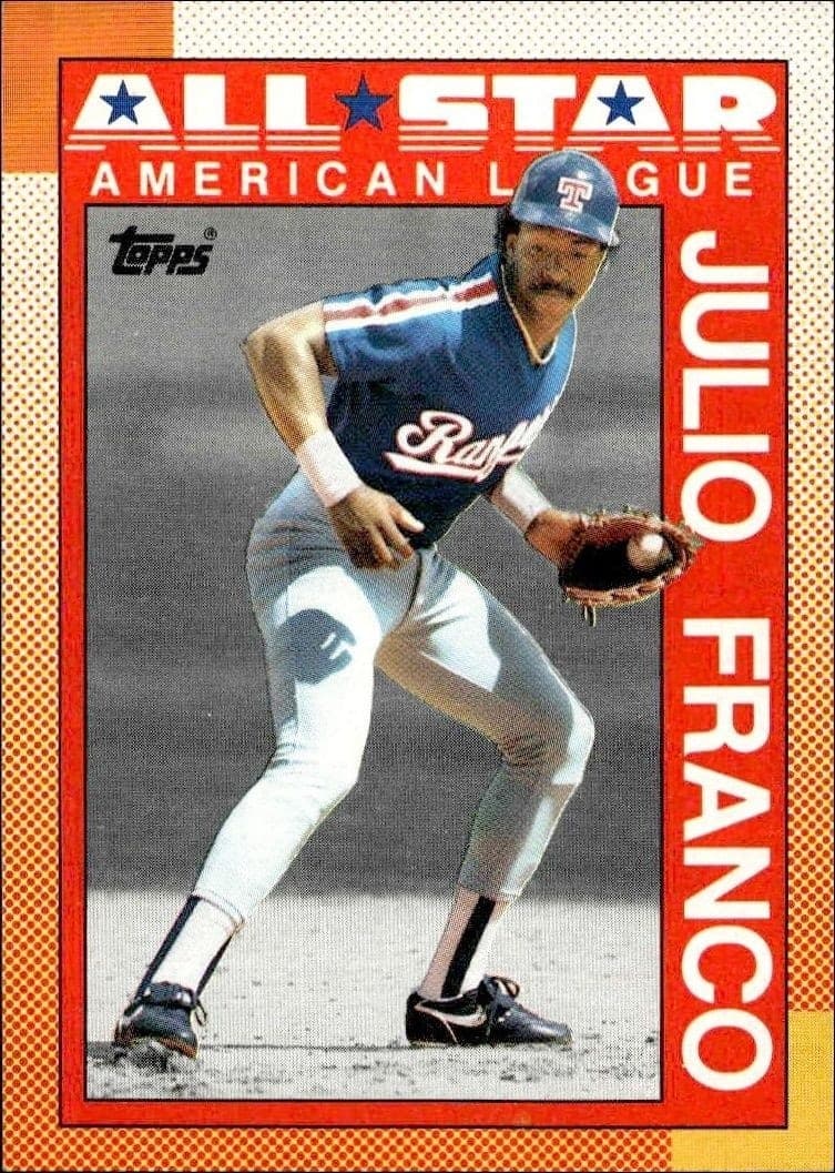 1990 Topps Julio Franco #386 trading card