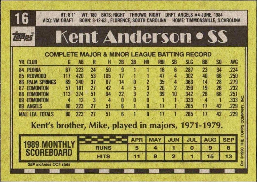 Kent Anderson - Back