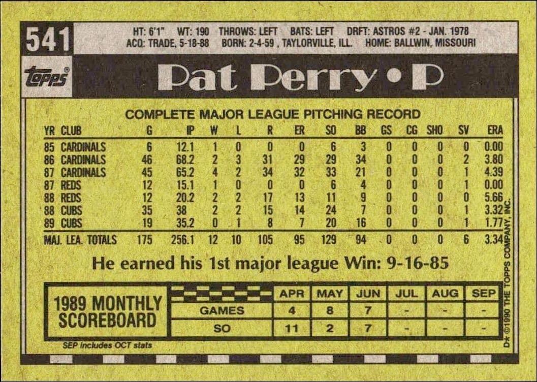 Pat Perry - Back