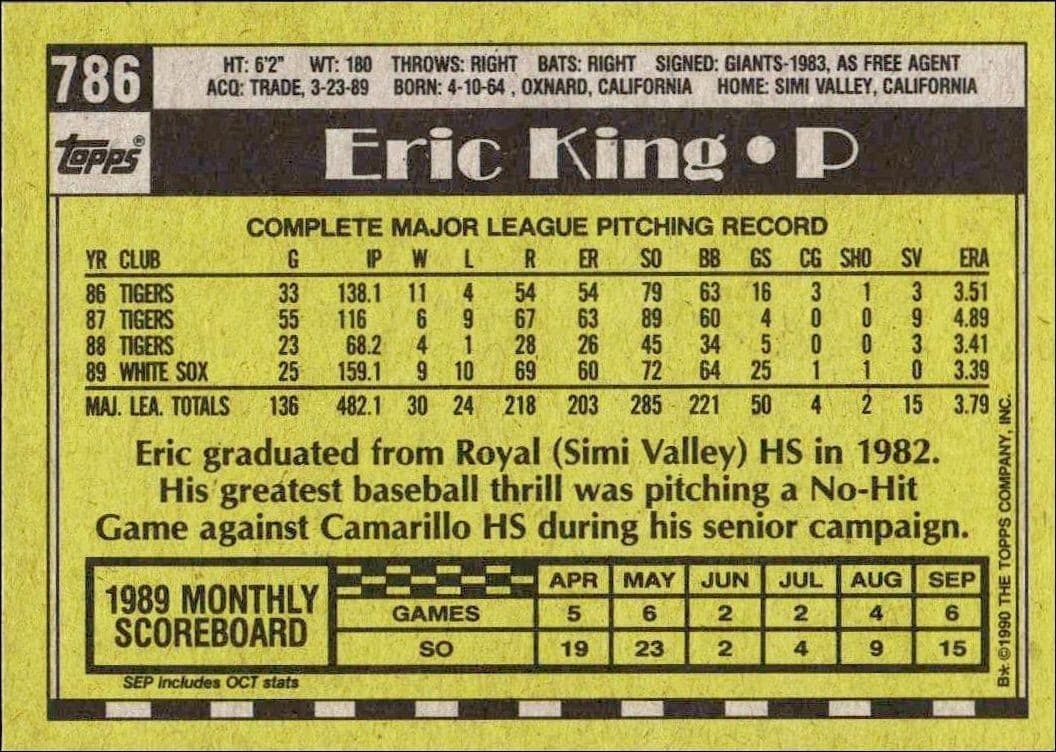 Eric King - Back
