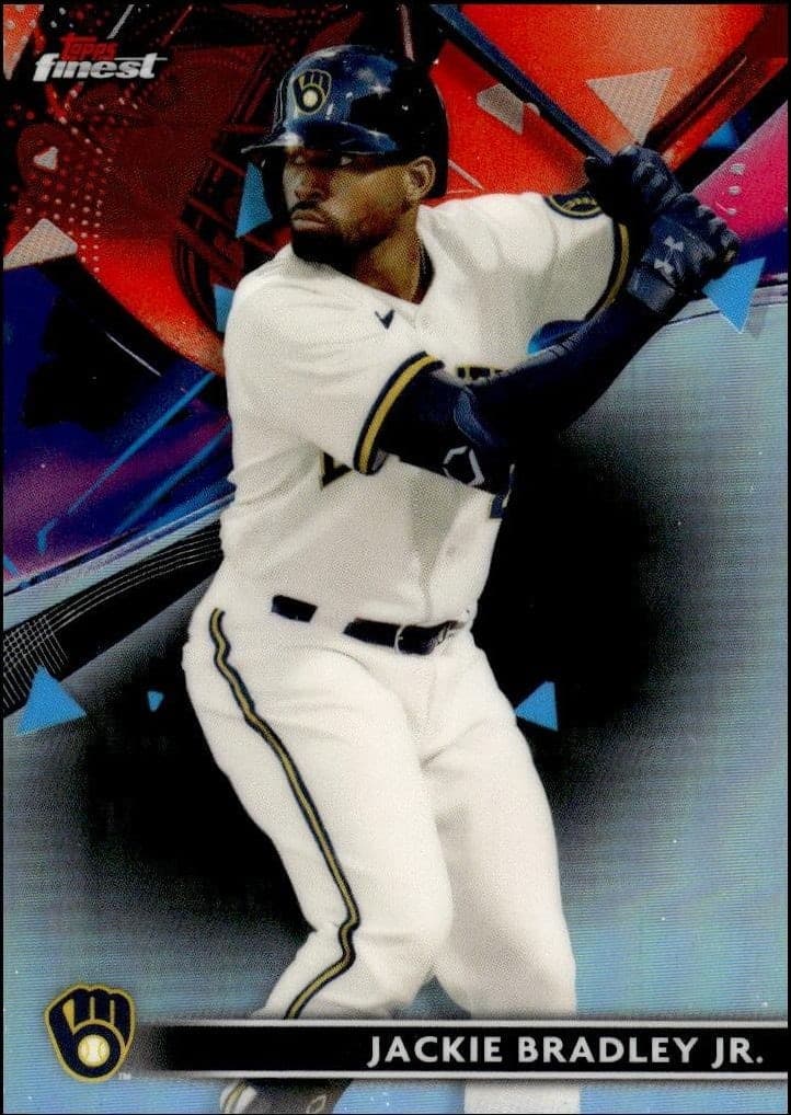 2021 Topps Finest Jackie Bradley Jr. #90 trading card