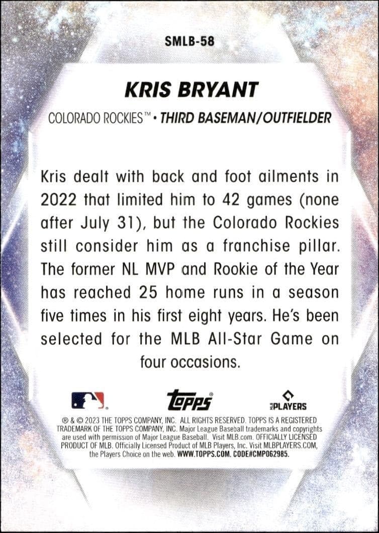 Kris Bryant - Back