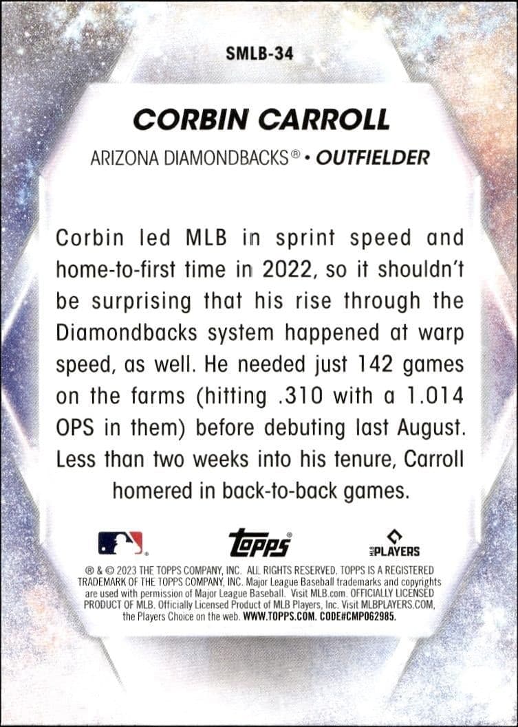 Corbin Carroll - Back